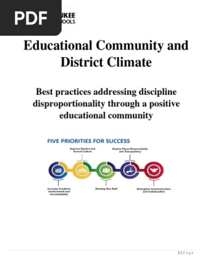 Educational Community and District Climate School Guide
