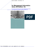 Full Download Test Bank For Management Information Systems 6th Edition Oz PDF Full Chapter