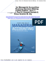 Full Download Test Bank For Managerial Accounting Tools For Business Decision Making 5th Canadian Edition Jerry J Weygandt Paul D Kimmel Donald e Kieso Ibrahim M Aly PDF Full Chapter