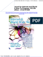 Full Download Solution Manual For Internet and World Wide Web How To Program 5 e 5th Edition 0132151006 PDF Full Chapter