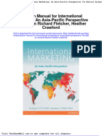 Full Download Solution Manual For International Marketing An Asia Pacific Perspective 7th Edition Richard Fletcher Heather Crawford PDF Full Chapter