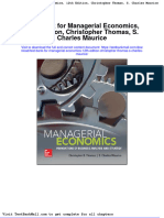 Full Download Test Bank For Managerial Economics 12th Edition Christopher Thomas S Charles Maurice PDF Full Chapter