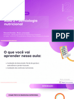 SLIDEAVALIAONUTRICIONAL Aula3 Semiologianutricional