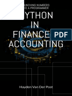 Python in Finance & Accounting - Van Der Post, Hayden