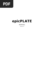 epicPLATE Manual