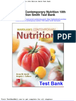 Full Download Wardlaws Contemporary Nutrition 10th Edition Smith Test Bank PDF Full Chapter