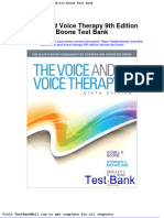 Full Download Voice and Voice Therapy 9th Edition Boone Test Bank PDF Full Chapter