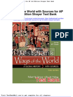 Full download Ways of the World With Sources for AP 3rd Edition Strayer Test Bank pdf full chapter