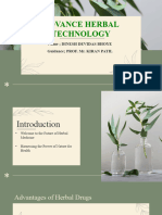 Advance Herbal Technology PPT 1