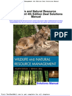 Full Download Wildlife and Natural Resource Management 4th Edition Deal Solutions Manual PDF Full Chapter