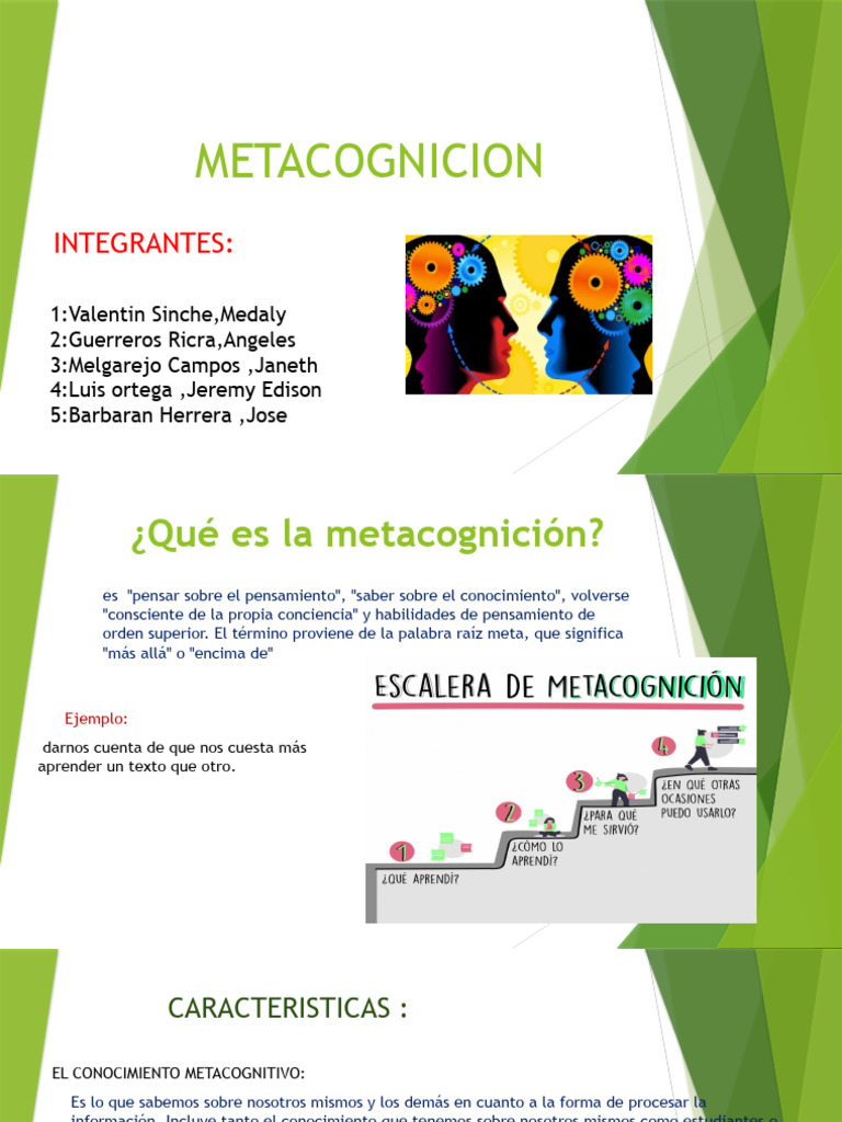Estrategias de Metacognición en Aprendizaje | PDF | Crecimiento ...