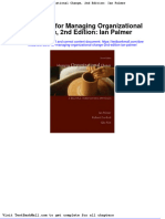 Full Download Test Bank For Managing Organizational Change 2nd Edition Ian Palmer PDF Full Chapter