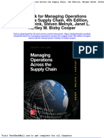 Test Bank For Managing Operations Across The Supply Chain, 4th Edition, Morgan Swink, Steven Melnyk, Janet L. Hartley M. Bixby Cooper