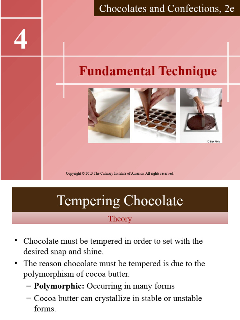 ch04 Tempering Chocolate PDF Chocolate Materials