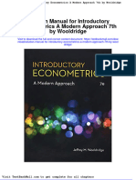 Full Download Solution Manual For Introductory Econometrics A Modern Approach 7th by Wooldridge PDF Full Chapter