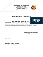 Assumption To Office