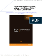 Full Download Test Bank For Marketing Management Global Edition 15th Edition Philip Kotler Kevin Lane Keller PDF Full Chapter