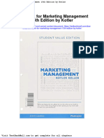 Full Download Test Bank For Marketing Management 15th Edition by Kotler PDF Full Chapter