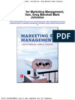 Full Download Test Bank For Marketing Management 3rd Edition Greg Marshall Mark Johnston 3 PDF Full Chapter