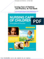 Full Download 2012 Nursing Care of Children Principles and Practice 4e Test Bank PDF Full Chapter