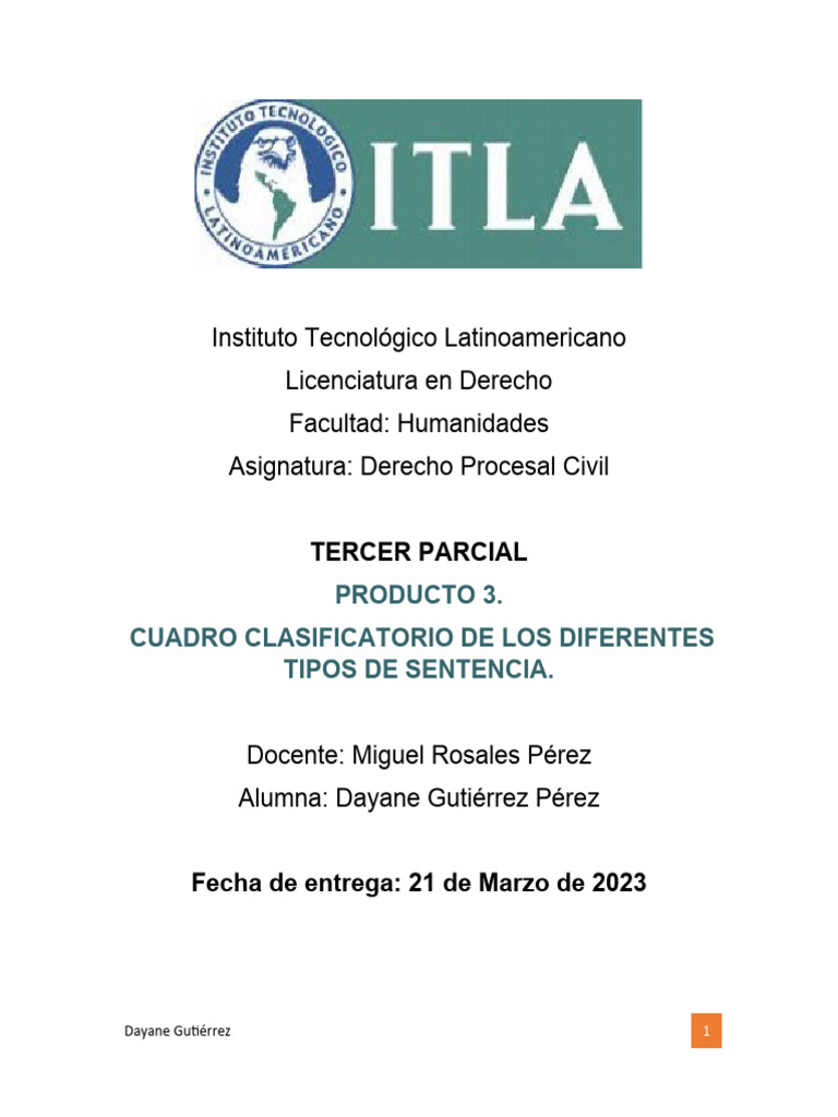 TIPOS DE SENTENCIA | PDF | Sentencia (ley) | Procedimiento Civil