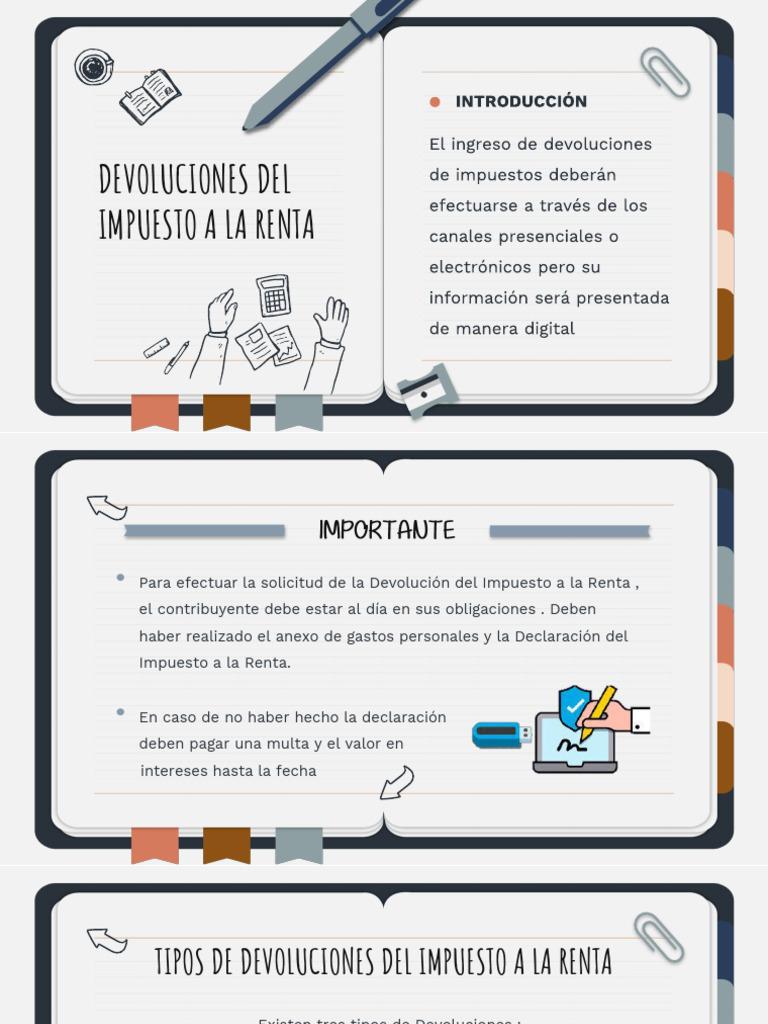Devoluciones del Impuesto a la Renta SRI | PDF | Impuestos | Impuesto ...