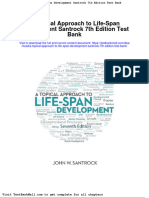 Full Download A Topical Approach To Life Span Development Santrock 7th Edition Test Bank PDF Full Chapter
