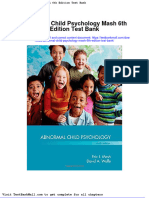 Full Download Abnormal Child Psychology Mash 6th Edition Test Bank PDF Full Chapter