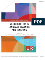 Metacognition in Language Learning and Teaching