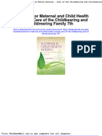 Full Download Test Bank For Maternal and Child Health Nursing Care of The Childbearing and Childrearing Family 7th PDF Full Chapter