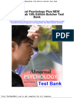 Full Download Abnormal Psychology Plus New Mypsychlab 15th Edition Butcher Test Bank PDF Full Chapter