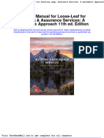 Full Download Solution Manual For Loose Leaf For Auditing Assurance Services A Systematic Approach 11th Ed Edition PDF Full Chapter