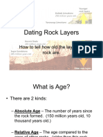 Dating Rock Layers Presentation Teacher Version