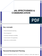 Personal Effectiveness and Communication - Formatted