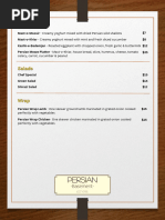 Persian Menu PDF