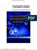 Full Download Accounting Information Systems Romney 13th Edition Test Bank PDF Full Chapter