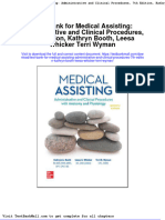 Test Bank For Medical Assisting: Administrative and Clinical Procedures, 7th Edition, Kathryn Booth, Leesa Whicker Terri Wyman