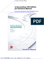 Full Download Advanced Accounting 13th Edition Hoyle Solutions Manual PDF Full Chapter