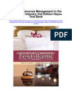 Instant download Human Resources Management in the Hospitality Industry 2nd Edition Hayes Test Bank pdf full chapter