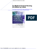 Full Download Test Bank For Medical Surgical Nursing 10th Edition by Lewis PDF Full Chapter