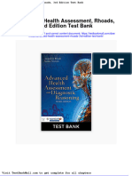 Full Download Advanced Health Assessment Rhoads 3rd Edition Test Bank PDF Full Chapter