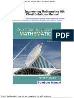 Full Download Advanced Engineering Mathematics 8th Edition Oneil Solutions Manual PDF Full Chapter