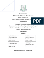 Determination of Drop Test of Food Packages Group 8..