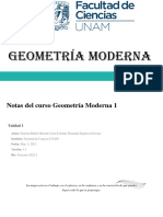 Geometría Moderna I (Curso)