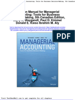Full Download Solution Manual For Managerial Accounting Tools For Business Decision Making 5th Canadian Edition Jerry J Weygandt Paul D Kimmel Donald e Kieso Ibrahim M Aly PDF Full Chapter