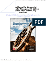 Full Download Solution Manual For Managerial Accounting For Managers 5th Edition Eric Noreen Peter Brewer Ray Garrison PDF Full Chapter