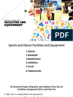 Proper Etiquette and Safety in Sports and Dance Facilities and Equipment