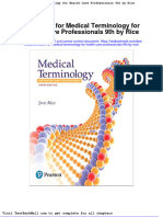 Full Download Test Bank For Medical Terminology For Health Care Professionals 9th by Rice PDF Full Chapter