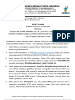 Surat Edaran Jadwal Rekrutmen Peserta PIDI Dan PIDGI Periode Februari