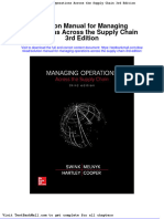 Full Download Solution Manual For Managing Operations Across The Supply Chain 3rd Edition PDF Full Chapter